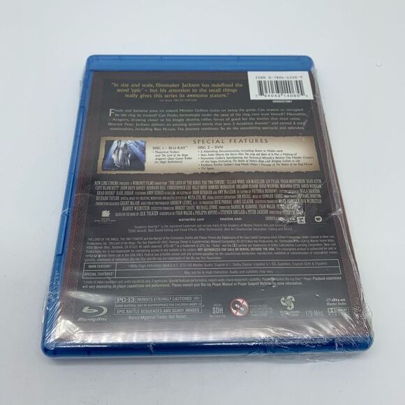 The Lord of the Rings: The Two‎ Towers [Blu-ray] DVDs Brand New - Picture 2 of 2